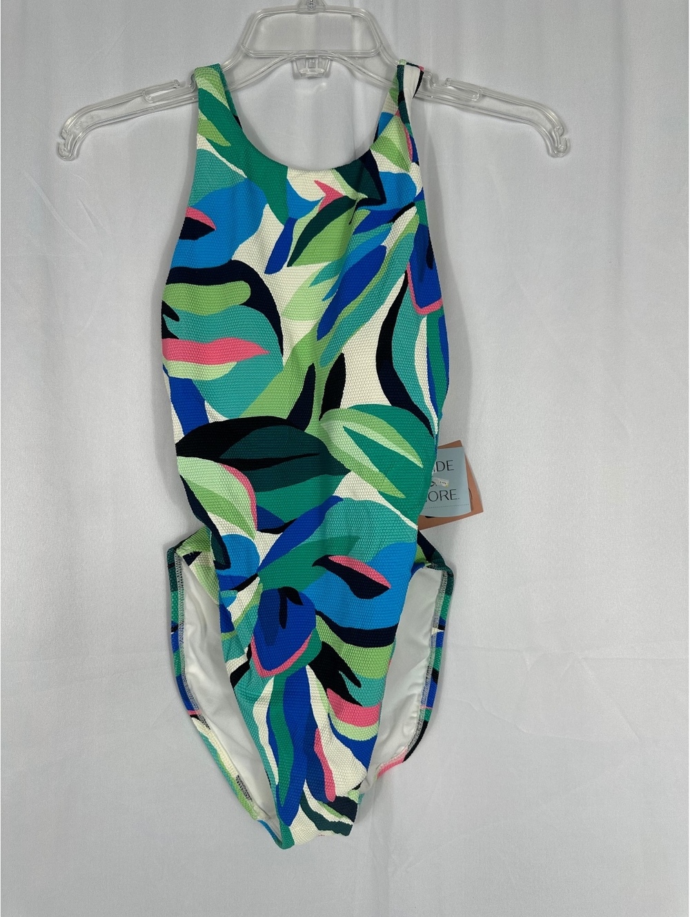 Shade & Shore Women's Full Coverage One-Piece Swimsuit, Size Small